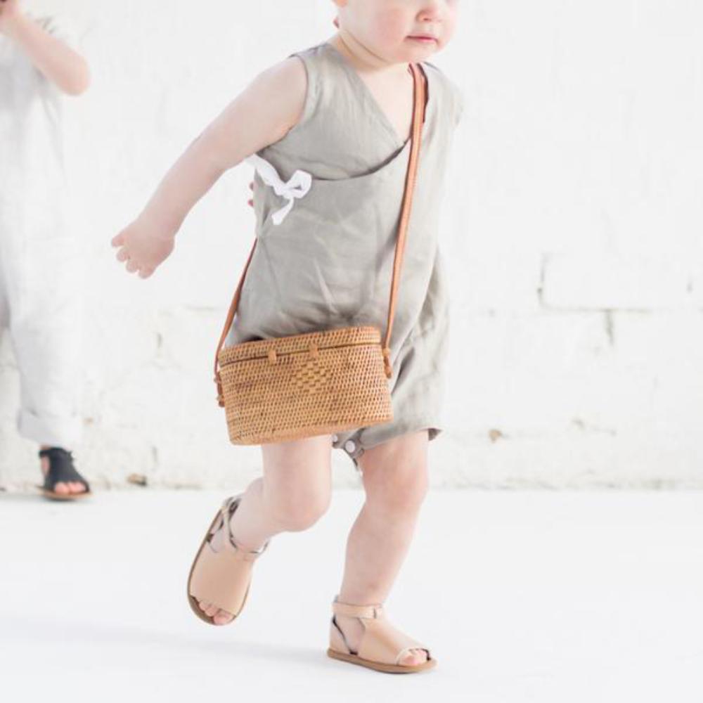 Lupine & Luna Orion Romper - Jute - lincolnstreetwatsonville Cool Kids Clothes Byron Bay