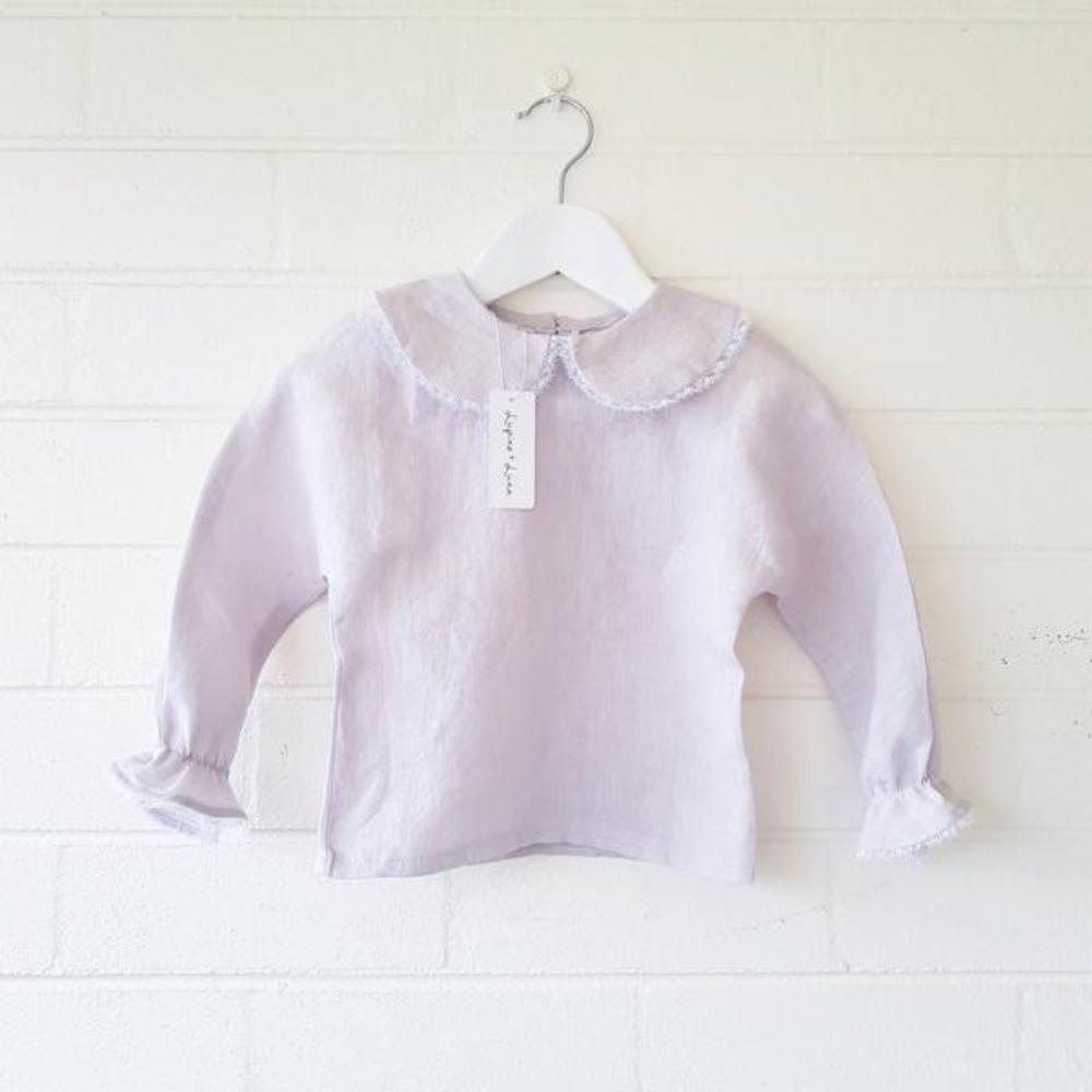 Lupine & Luna Florence Blouse - Mauve - lincolnstreetwatsonville Cool Kids Clothes Byron Bay