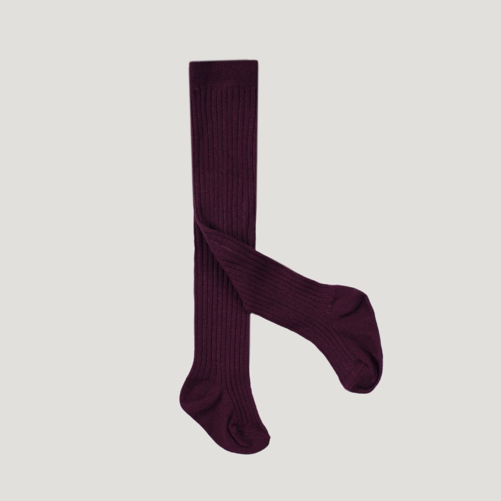 Jamie Kay Rib Tights Mulberry Socks - lincolnstreetwatsonville Cool Kids Clothes