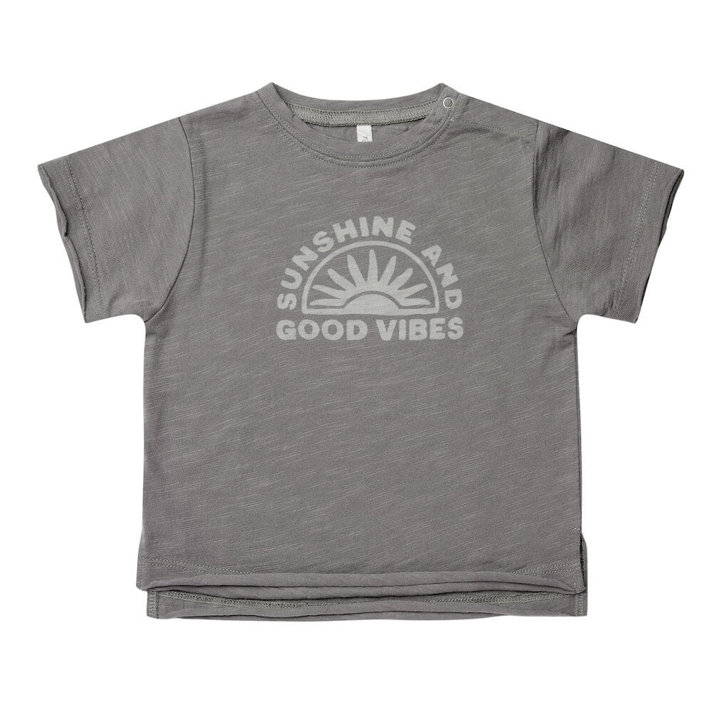 Raw Edge T-Shirt Sunshine + Good Vibes