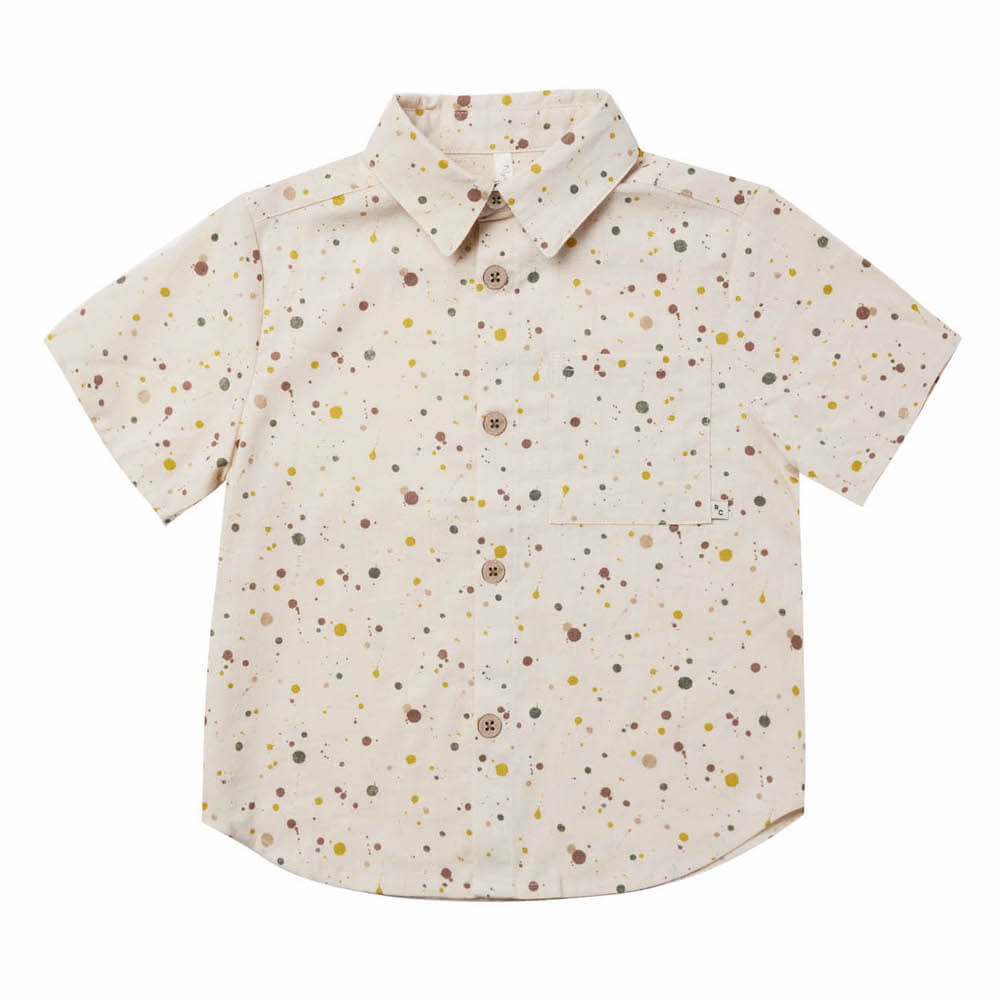 Rylee and Cru Collared Shirt Splatter | lincolnstreetwatsonville