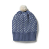 Wilson &amp; Frenchy Knitted Fleck Hat Blue Depths | lincolnstreetwatsonville