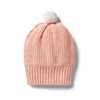 Wilson &amp; Frenchy Knitted Rib Hat Silver Peony Fleck | lincolnstreetwatsonville