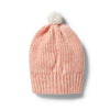 Wilson &amp; Frenchy Knitted Rib Hat Silver Peony Fleck | lincolnstreetwatsonville