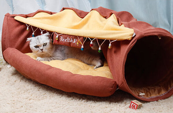 cat tunnel toy bed large cat bed