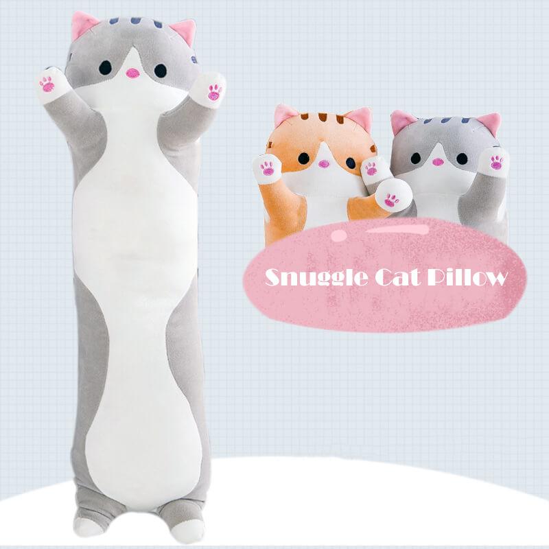 Long Cute Cat Doll Plush Toy Soft Stuffed Sleeping Pillow Kitten Comfort 50-90cm 