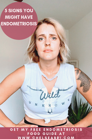 Repin and click through to read my blog post on endometriosis symptoms: do I have endometriosis? Common symptoms. In this blog I share with you five signs and facts to see if you might have endometriosis.  We touch on chronic severe pain, and pain when on your menstrual cycle.