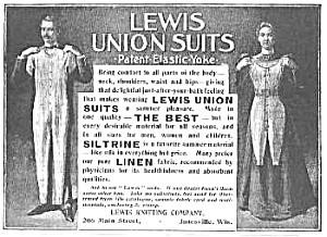 Early advert for mens undersuits
