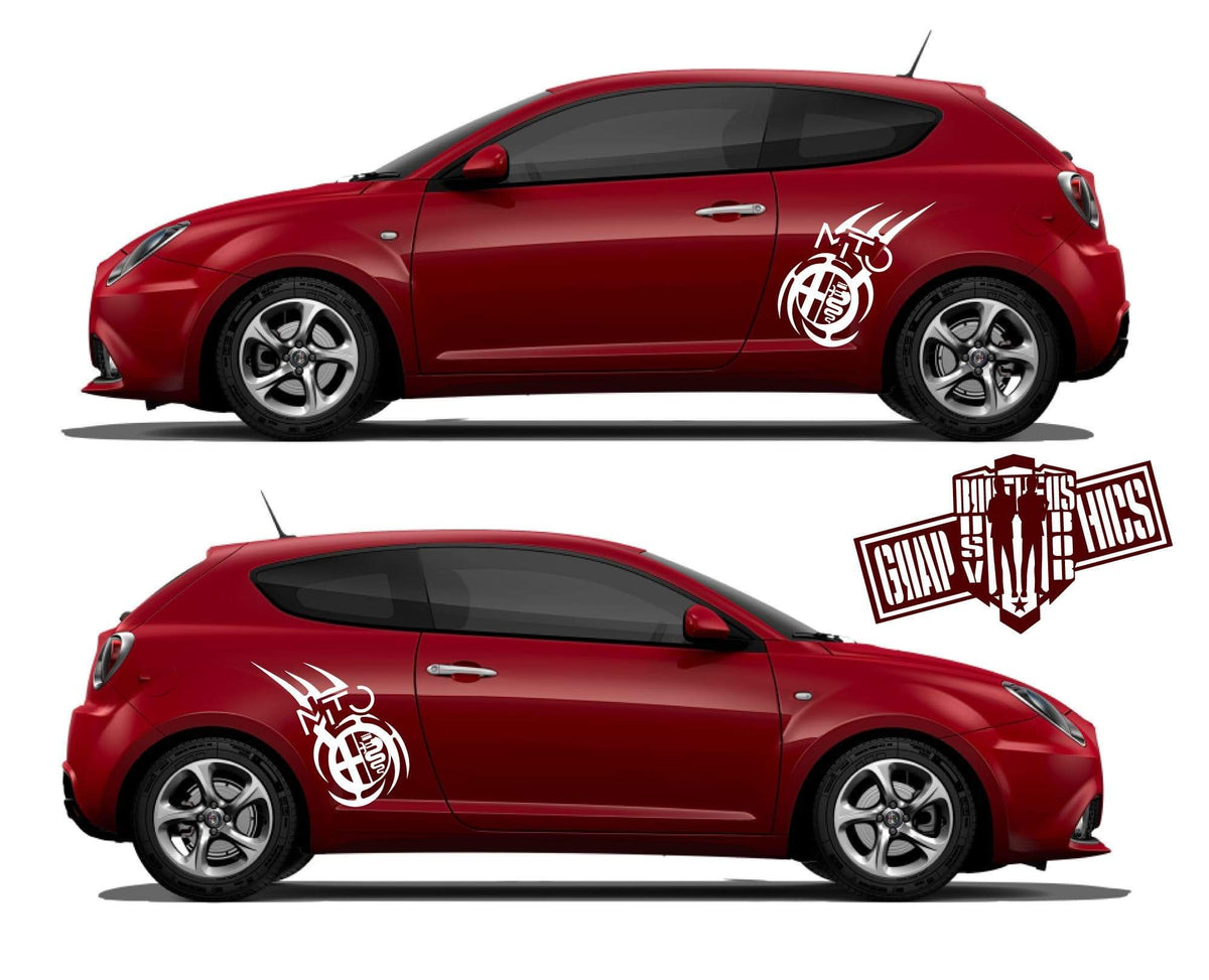 Natuur eer Reizende handelaar Custom Racing Decal Sticker Side Door Stripe Stickers kit Alfa Romeo M –  Brothers Graphics