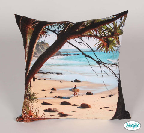 Beach Father's Day printed cushion