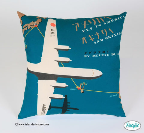 Aeroplane Father's Day printed cushion