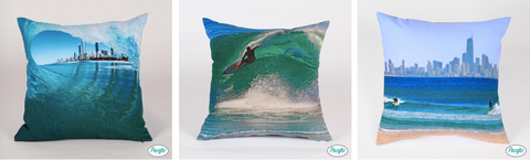 Surfer's Paradise cushions