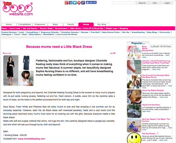 the baby website little black dress