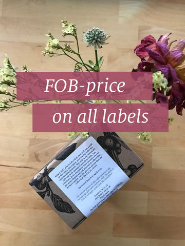 FOB-price on labels
