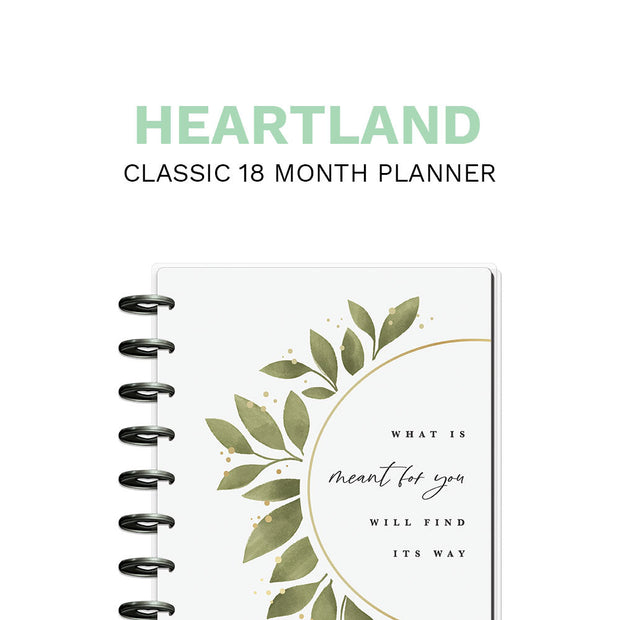 2022 Heartland Classic Vertical Happy Planner - 18 Months