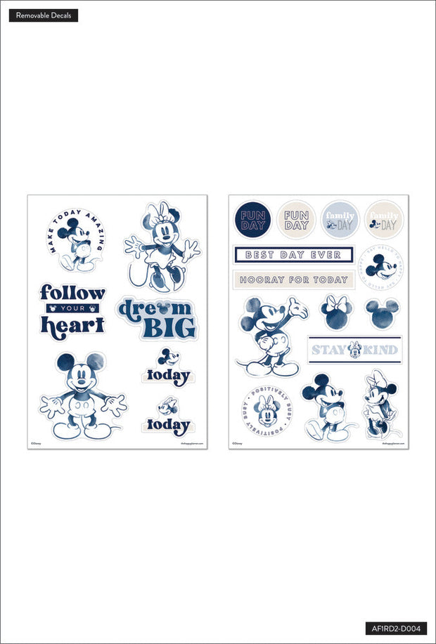 Disney© Mickey Mouse & Minnie Mouse Indigo Dry Erase Removable Decals