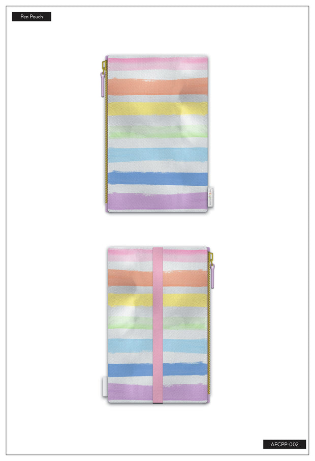 Pastel Rainbow Classic Banded Pouch