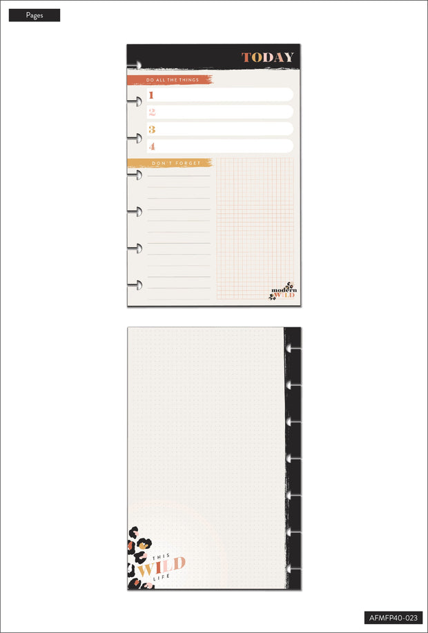 Modern Wild Mini Filler Paper - 40 Sheets