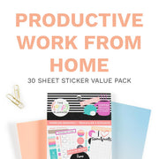 Value Pack Stickers - Work From Home