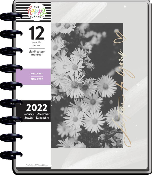 2022 Listen to Your Heart Classic Wellness Happy Planner - 12 Months