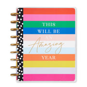 2022 Bold and Bright Classic Horizontal Happy Planner - 18 Months