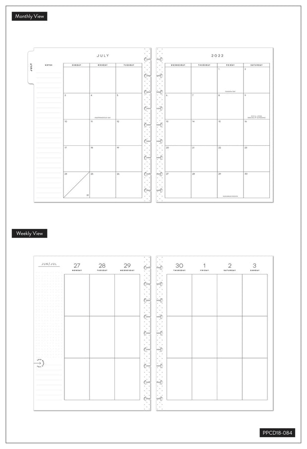 2022 Blushin' It Classic Vertical Happy Planner - 18 Months