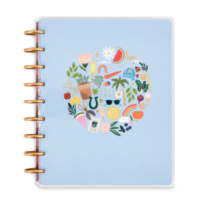 2022 Cheerful Seasons Classic Colorblock Happy Planner - 18 Months