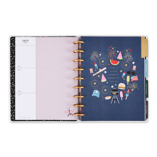2022 Cheerful Seasons Classic Colorblock Happy Planner - 18 Months