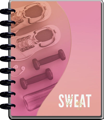 Undated Go the Distance Classic Fitness Happy Planner - 12 Months