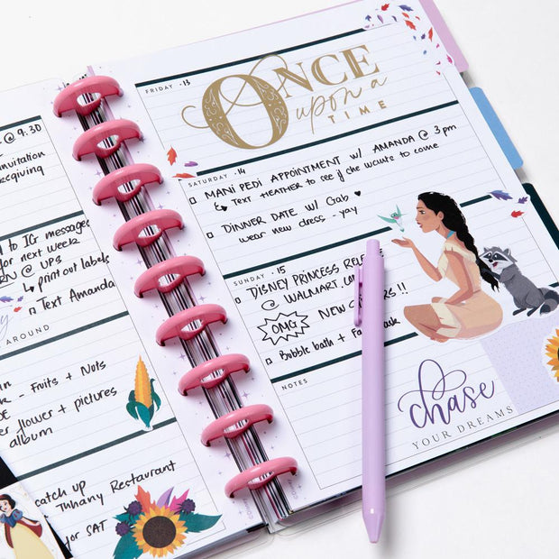 Undated Disney© Princess Dreams Will Lead You Classic Horizontal Happy Planner - 12 Months