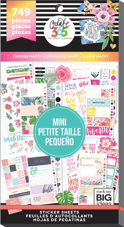 Value Pack Stickers - Choose Happy - Mini
