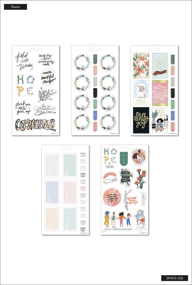 The Happy Planner x Spoonful of Faith - 5 Sticker Sheets