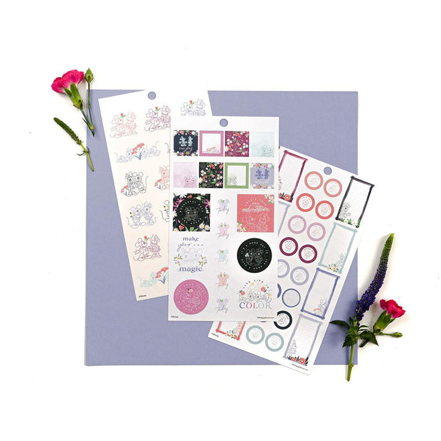 Disney © Mickey Mouse & Minnie Mouse Floral Value Pack Stickers - Mini