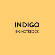 Indigo Tie Dye Big Happy Notes Notebook