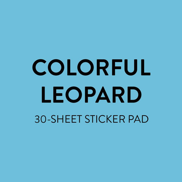 Value Pack Stickers - Colorful Leopard