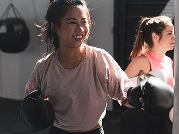 Girl boxing