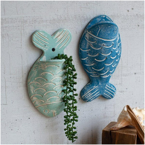 Wall Planters In Quirky Fish Shapes-Modish Store