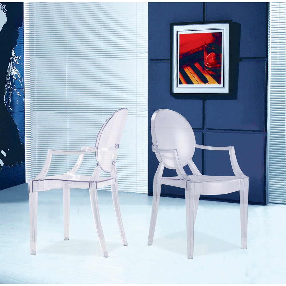 Fine Mod Imports Clear Arm Chair | Armchairs | Modishstore