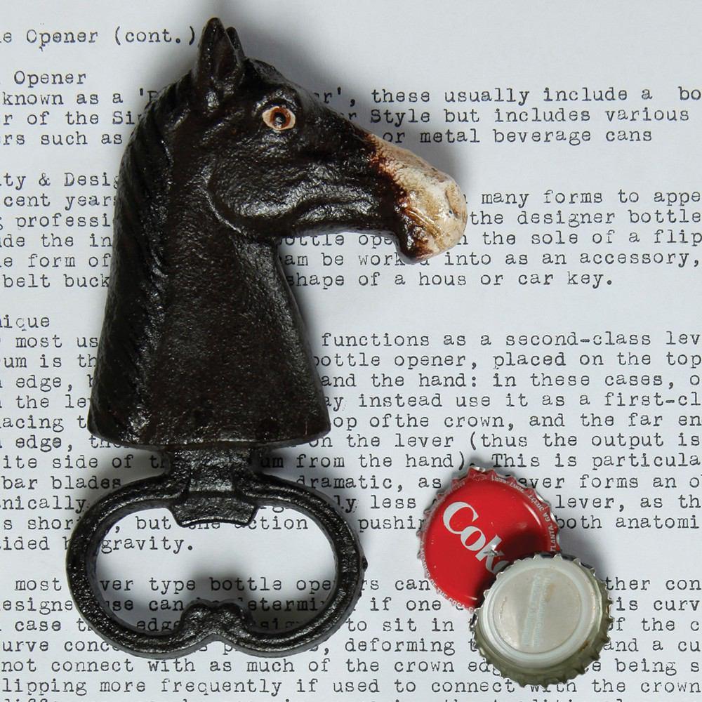 Forsøg Tilbagekaldelse sadel HomArt Horse Head Bottle Opener - Set of 4 -Black – Modish Store