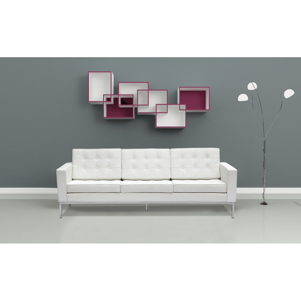 Fine Mod Imports Button Sofa in Leather | Sofas | Modishstore-3