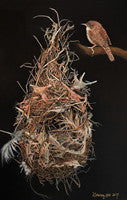 My Feather Bed - Colored Pencil Artwork by Donna Schwarz