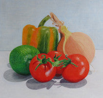 Family Group - Colored Pencil Artwork by Jane Tivey