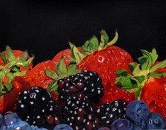 A Heap Of Berries - Colored Pencil Artwork by Janet Ellington Horton