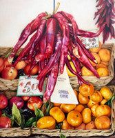 Red Hot Chilli Peppers - Colored Pencil Artwork by Judith Selcuk