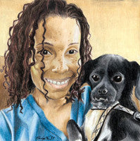 Heather and Rocco - Colored Pencil Artwork by Philippe Thomas