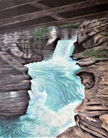 Glacier Park, Crown of the Continent - Colored Pencil Artwork by Shannon Johnson