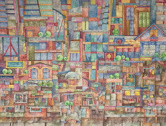 Megalopolis' Realm - Colored Pencil Artwork by Thelma Lazo-Flores