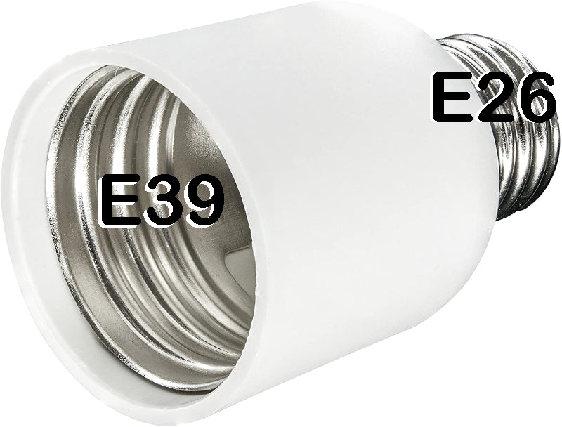 Details about   DiCUNO E39 to E26 Socket Converter E39 Mogul Ligh... to Standard Medium E26 