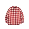 Lost Management Cities Mens Flame Bear Ombre Plaid Shirt