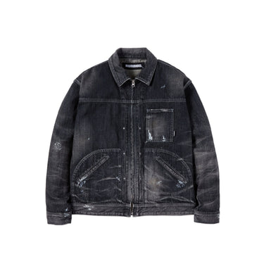 Neighborhood Mens Front Zip Denim Jacket